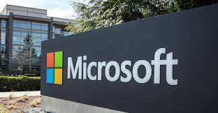 Microsoft data center sign